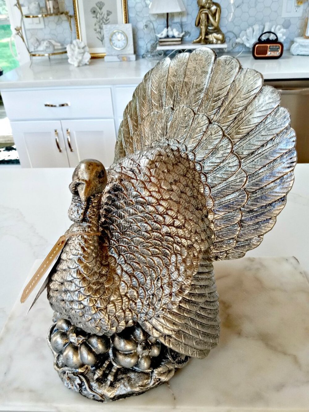 NEW! EXQUISITE FRENCH FARMHOUSE STATEMENT TURKEY DECOR